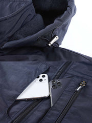 アウトドア バッジ付き防風ジャケット