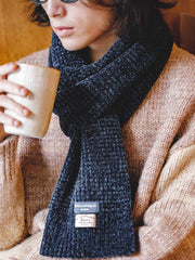 ワッフル シェニールロングスカーフ