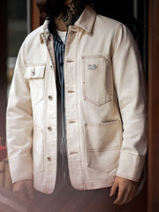 ヘビーウェイト　ナチュラル綿帆ワークジャケット