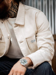 ヘビーウェイト　ナチュラル綿帆ワークジャケット