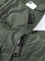 取り外し可能 フリース襟付き ジャケット