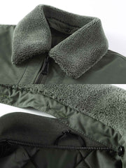 取り外し可能 フリース襟付き ジャケット