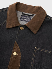 シティボーイ コーデュロイ切替デニムジャケット