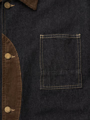 シティボーイ コーデュロイ切替デニムジャケット