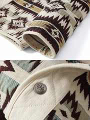 先染め シェニール ナバホ総柄 ジャケット