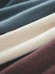 コントラストカラー フリースパッチワークスウェット