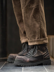 グラデーションカラー ワークブーツ