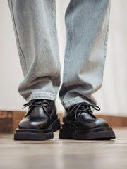 レザー ダービー シューズ