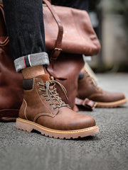 レトロ  ハイカット ワークブーツ