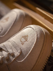 刺繍入り リネン スケートボート シューズ