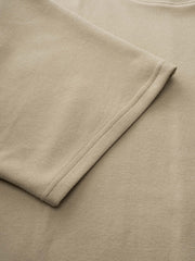 シンプルレイヤー カーキ 半袖Tシャツ