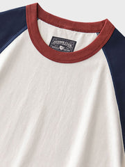 カラーブロック ラグラン スリーブ Tシャツ