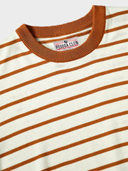 オレンジと白ストライプ 半袖Ｔシャツ