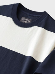 太ボーダー コットンTシャツ