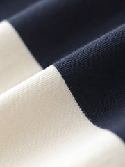 太ボーダー コットンTシャツ