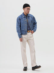 12oz ホワイト 赤耳 デニムパンツ