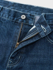 14ozスラブデ ミドルライズストレートデニム