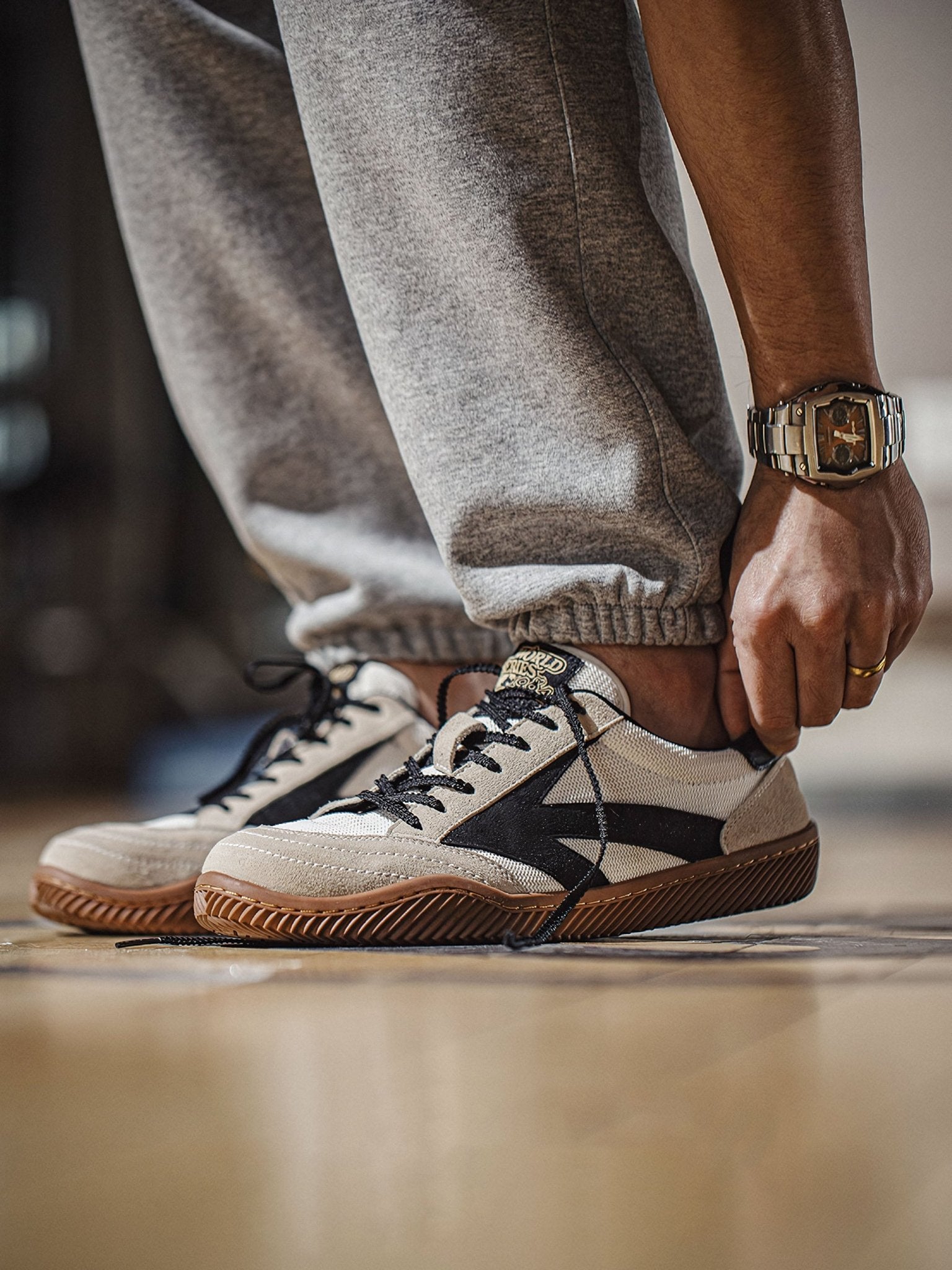 レトロスペック オリンピズム1984 C-Class 異素材コンビレトロスニーカー-PESSOA