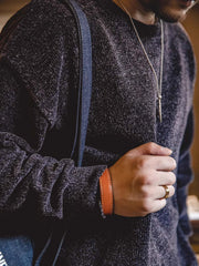 3色 ドロップショルダー ニット スウェット