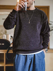 3色 ドロップショルダー ニット スウェット