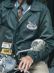 3色 防水 ナイロン バイカー ジャケット