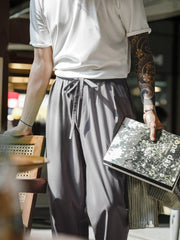 3色展開 紐付きイージーパンツ