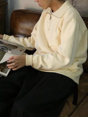 630gヘビーウェイト ハーフジップスウェット