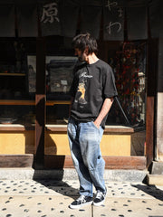 「Grow」プリント 半袖Tシャツ