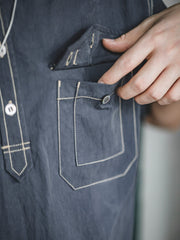 コントラストステッチシャツ