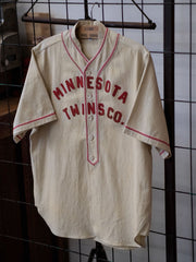 スタンドカラー ベースボール シャツ