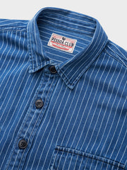 アメカジストライプ柄デニムワークシャツ