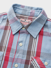 セルヴィッチ チェック柄 ワークシャツ