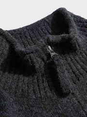 ジッパー付きニット