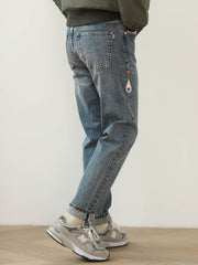 ダイヤモンドスタッズデニムパンツ