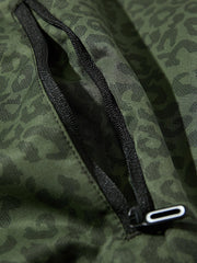 レオパード柄 スタンドカラー ジャケット