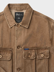 バイオ＆サンド ウォッシュ加工 デニム ジャケット