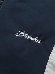 刺繍入りカラーブロックジャケット