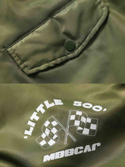 デニム切り替え フライトジャケット