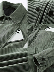 コーデュロイ ダウン ジャケット