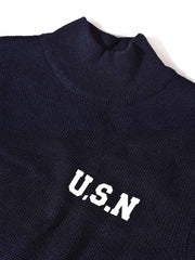 U.S NAVY タートルネックセーター