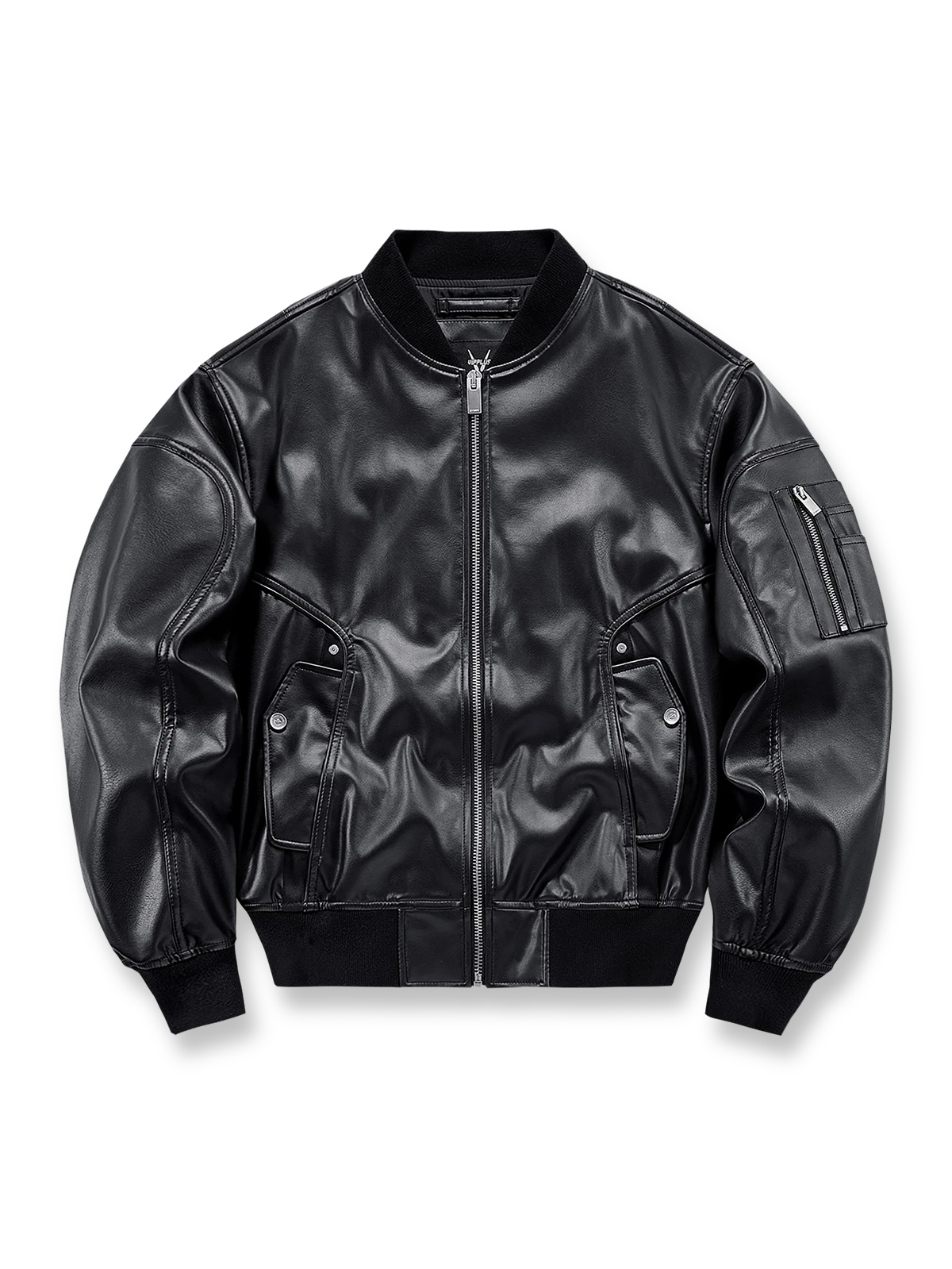 PUコーティングレザーを使用したパイロットジャケット