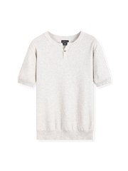 パイナップルステッチヘンリーニット