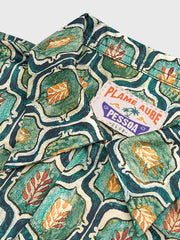 PLAME AUBE｜ヴィンテージ　緑色アロハシャツ