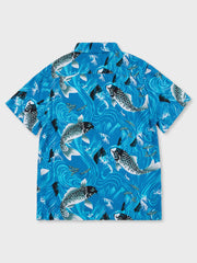 鯉柄 アロハシャツ