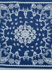 PLAME AUBE｜ネイビー ペイズリー柄アロハシャツ