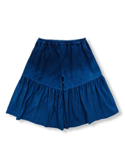 植物藍染グラデーションプリーツパンツの全体が見える商品画像