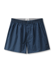 シームレス裁断とチェック柄が特徴の快適なコットンボクサーブリーフ