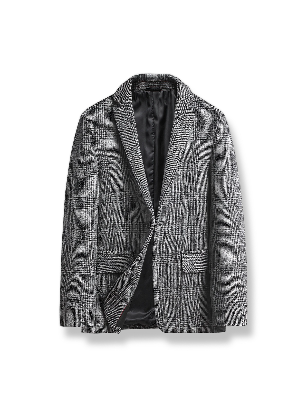 胸元フラップとサイドスリットポケットを備えたレギュラーフィットデニムジャケット。