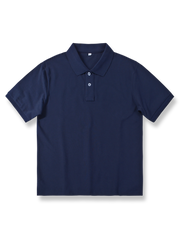 カリフォルニア産コットンを使用した無地のベーシックポロシャツ