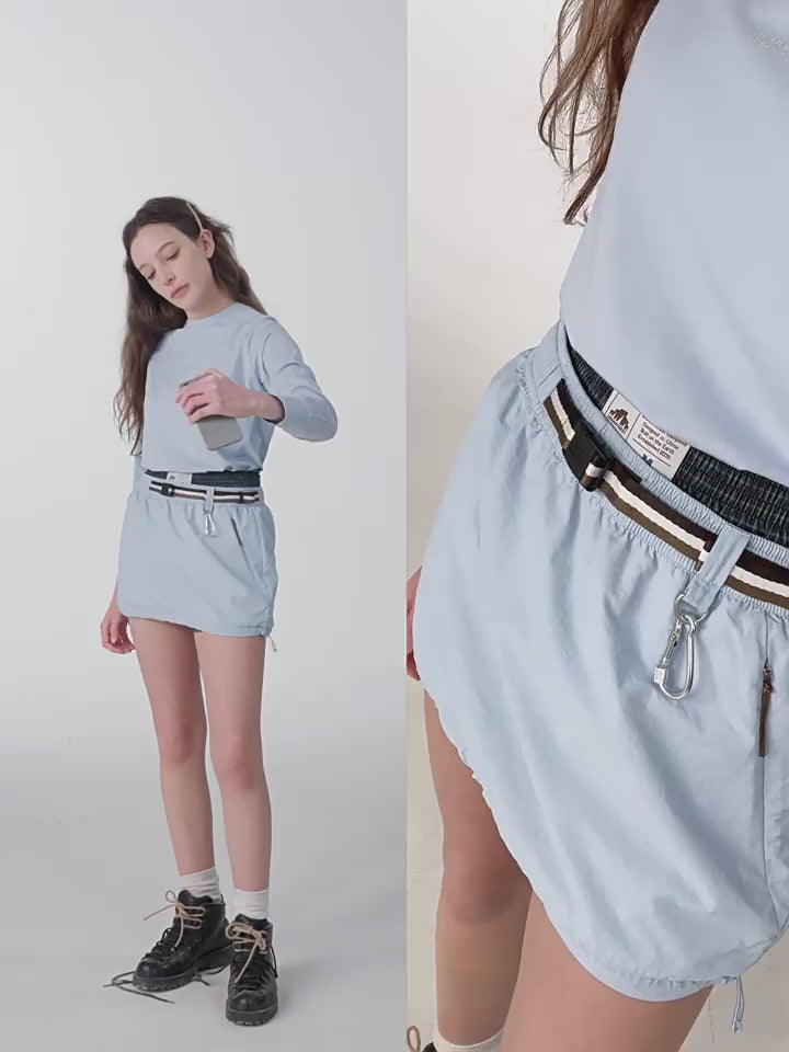 ジッパー取り外しアウトドアハイキングスカート